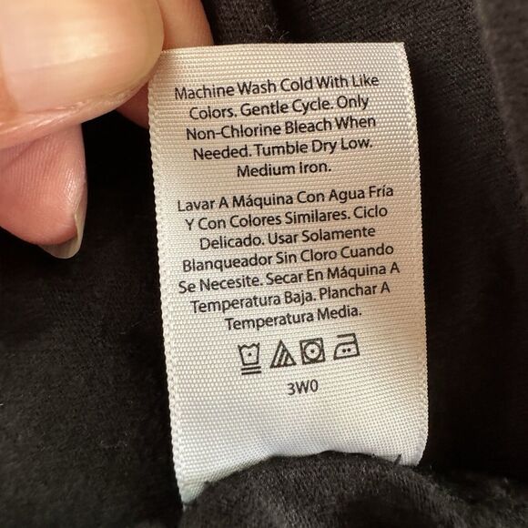 G George Men's Long Sleeve Crew Neck Tee Black Large - Picture 9 of 10